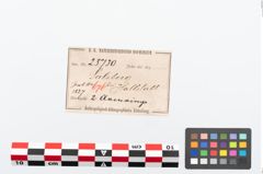 Etikett zu Bronzearmreif (NHMW-PRAE-025730)